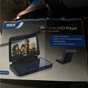 Portable dvd player with a bunch of exercise movies